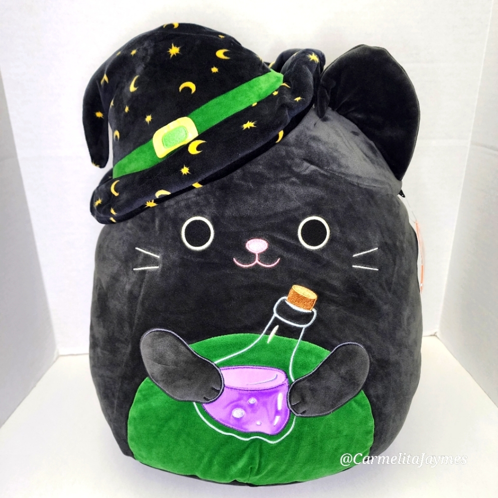 🎃 CLEO 🧙‍♀️🐈‍⬛️ Black Poison Witch Cat Halloween 2024 Original Squishmallow